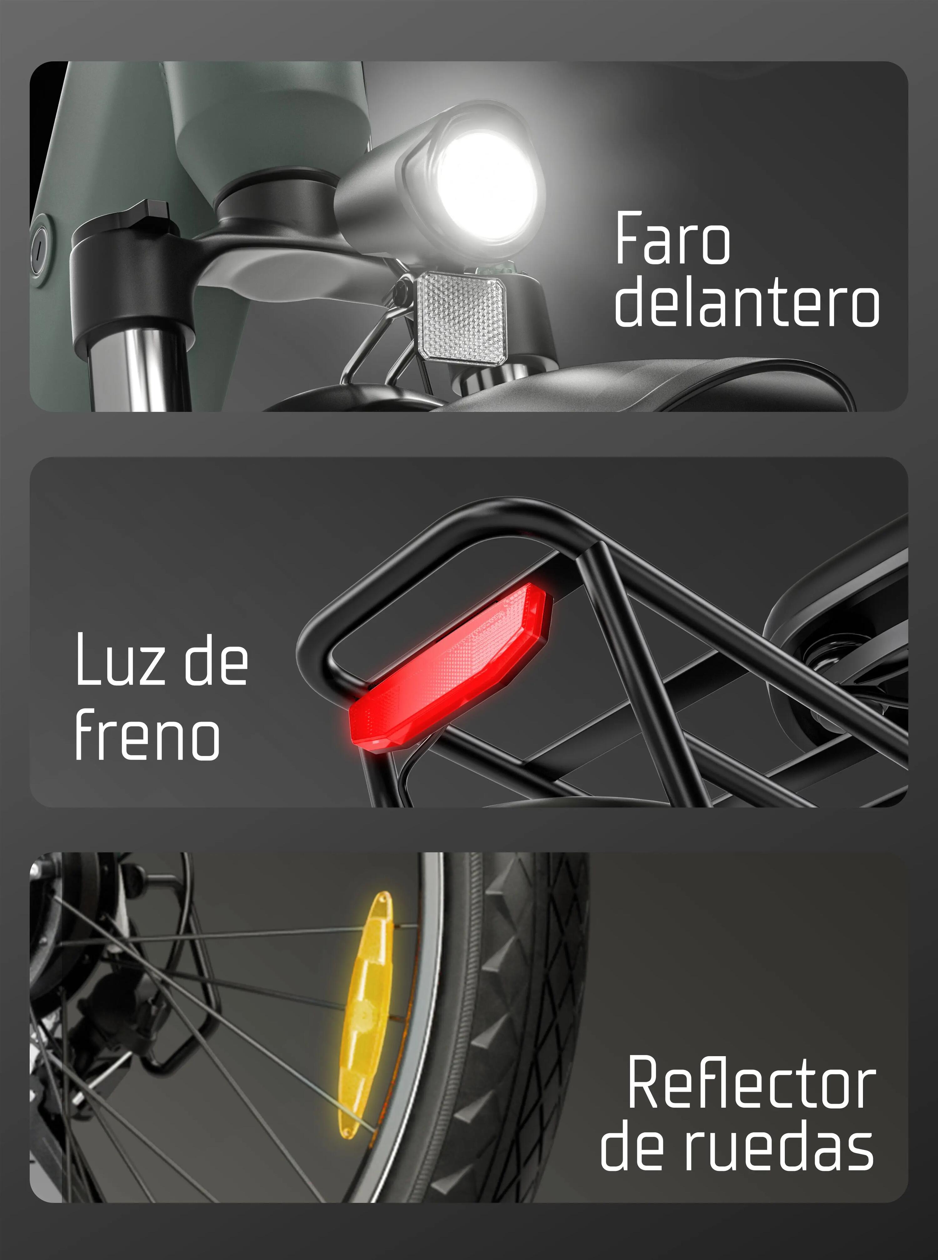 Bicicleta elétrica dobrável ZWheel Urban Realm, 250W, 45Nm, 13.5Ah, 130km, azul 10/11