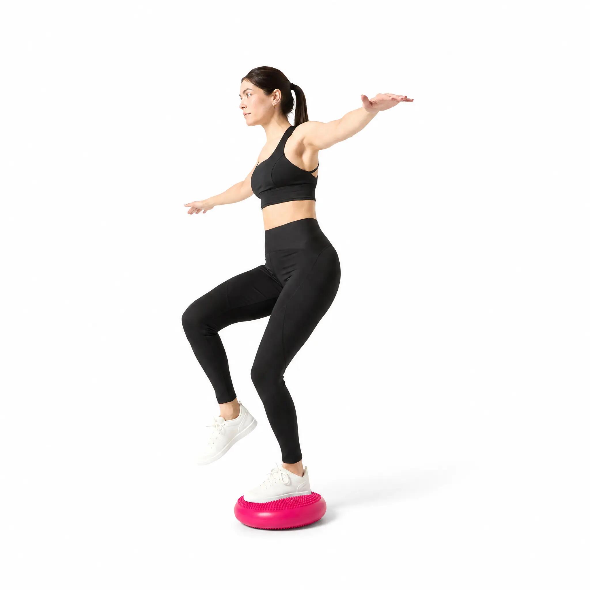 Cojín de Equilibrio con Bomba PVC EQUILIBRIUM INDIGO 33 cm Rosa 3/5