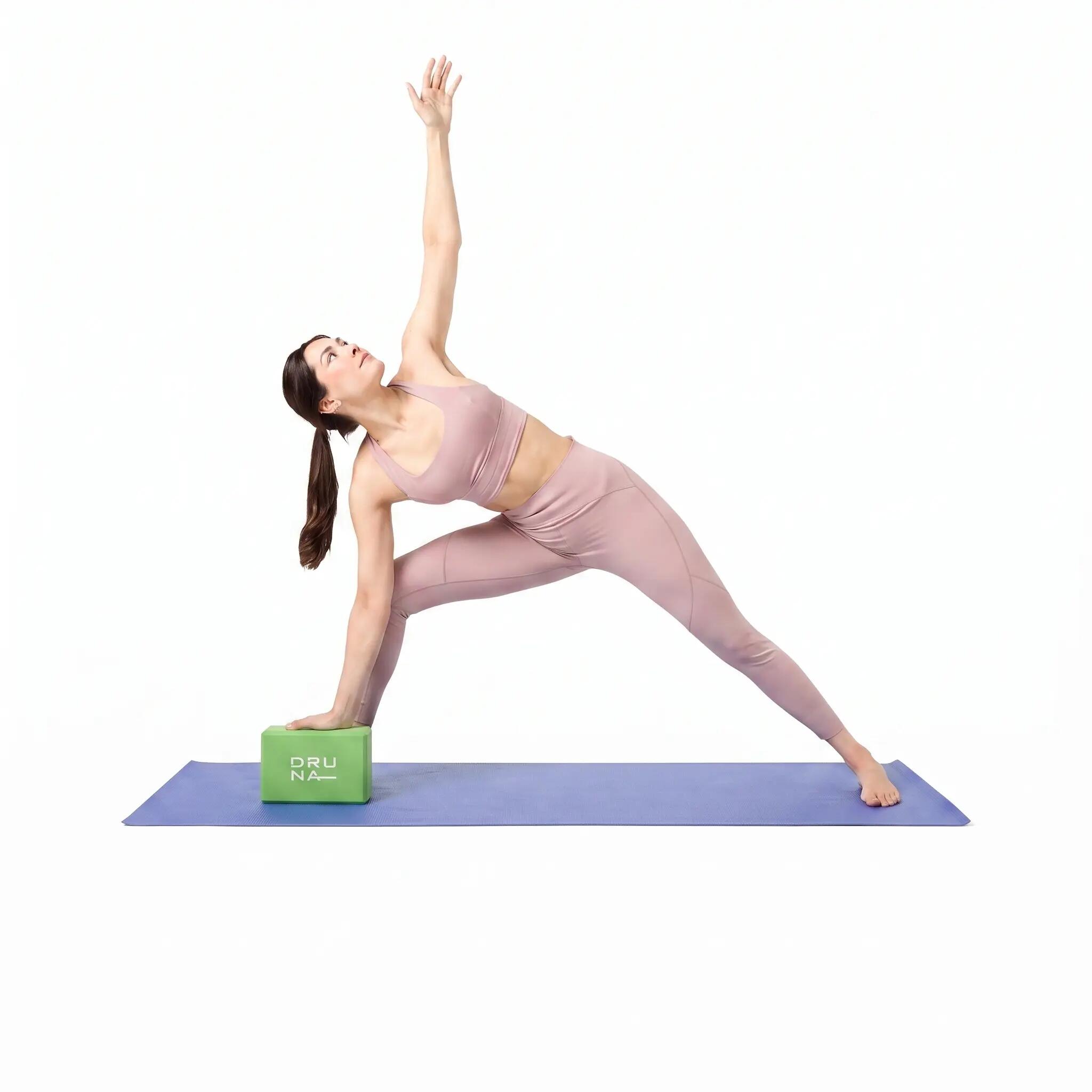 Bloque de Yoga INDIGO 22,8х15,2х7,6 cm Verde Claro 5/5