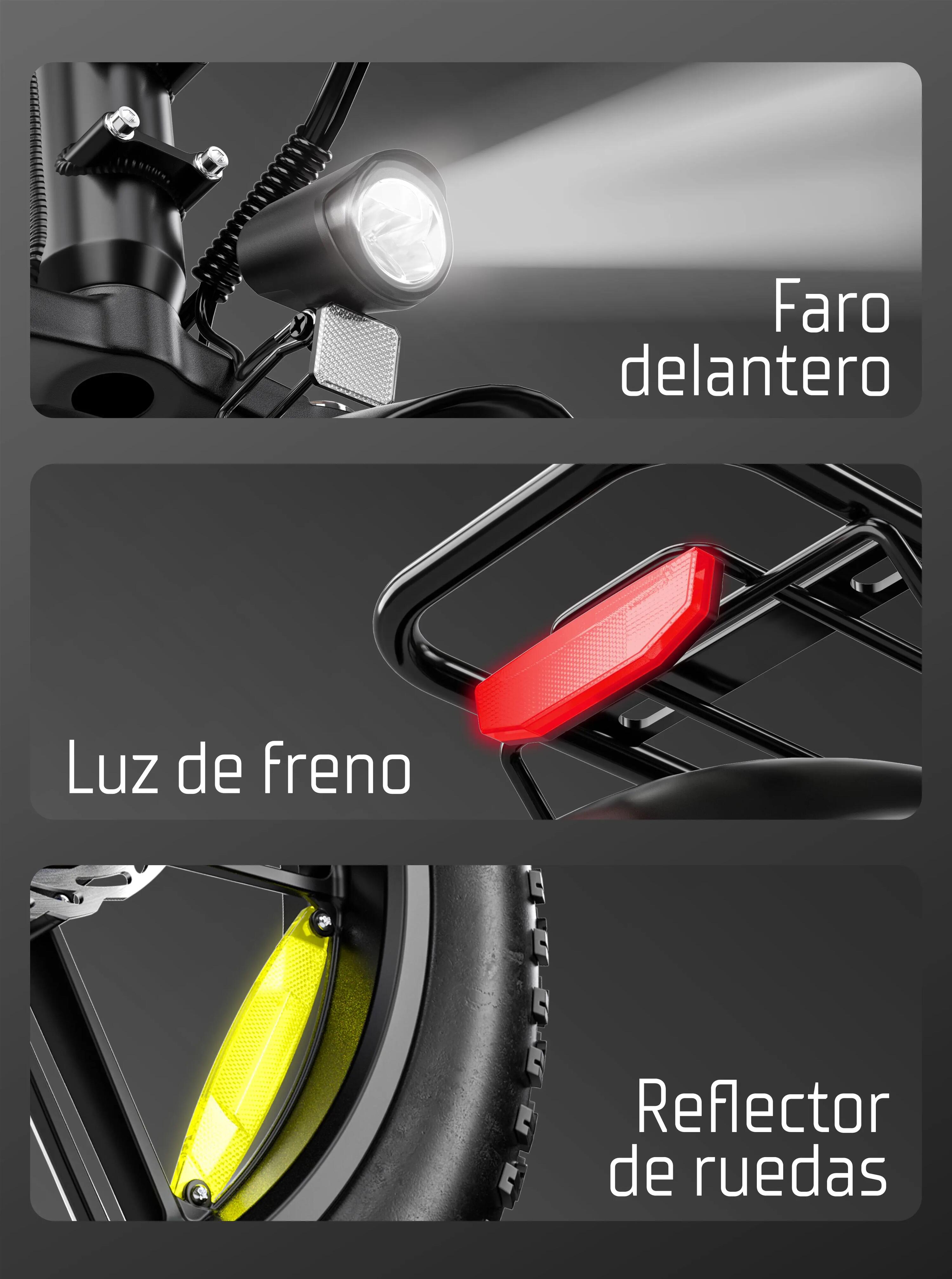 Bicicleta eléctrica plegable ZWheel Urban Flux, 250W, 55nm, 13Ah, 100km, verde 9/10