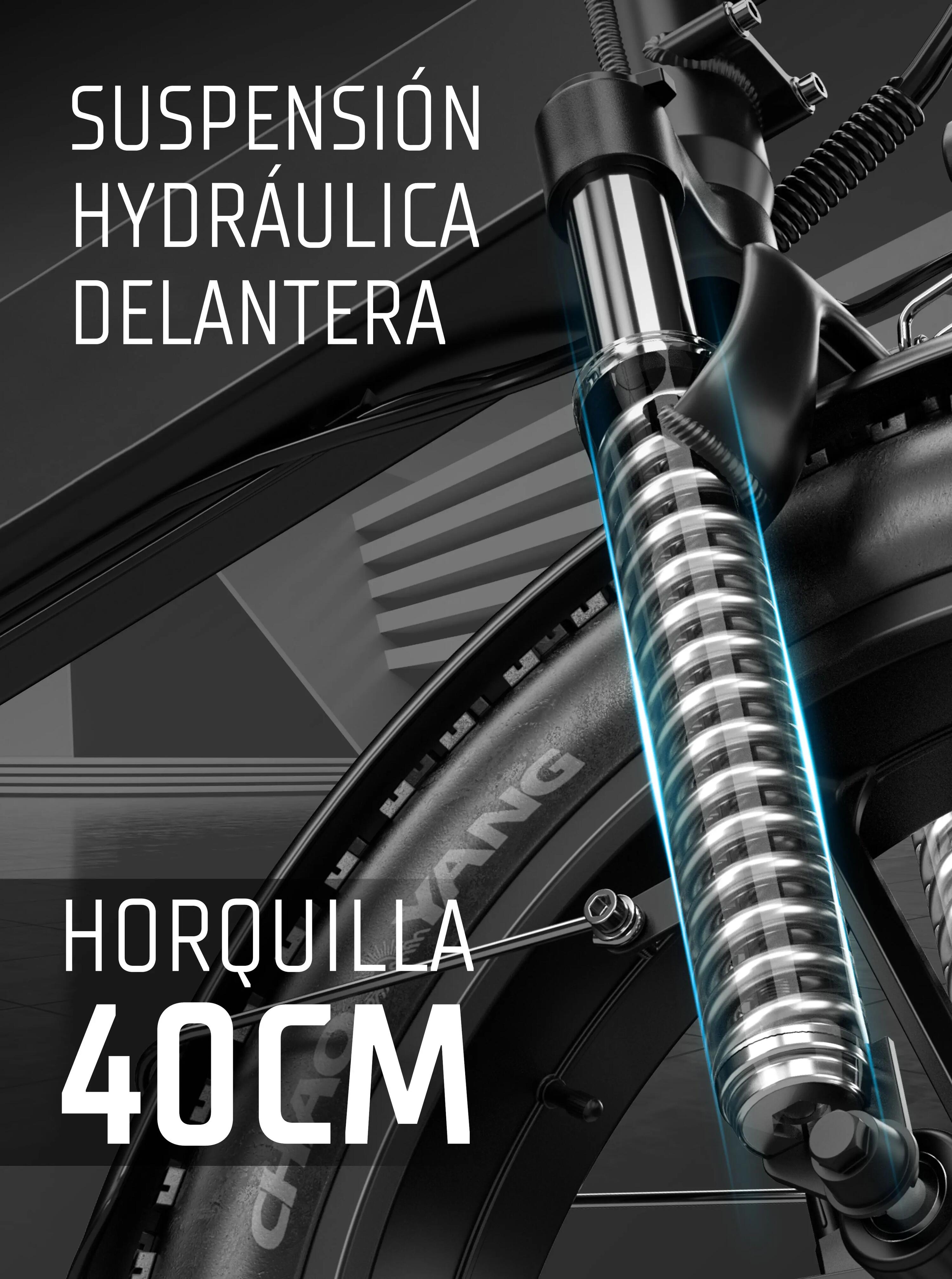 Bicicleta eléctrica plegable ZWheel Urban Flux, 250W, 55nm, 13Ah, 100km, verde 8/10