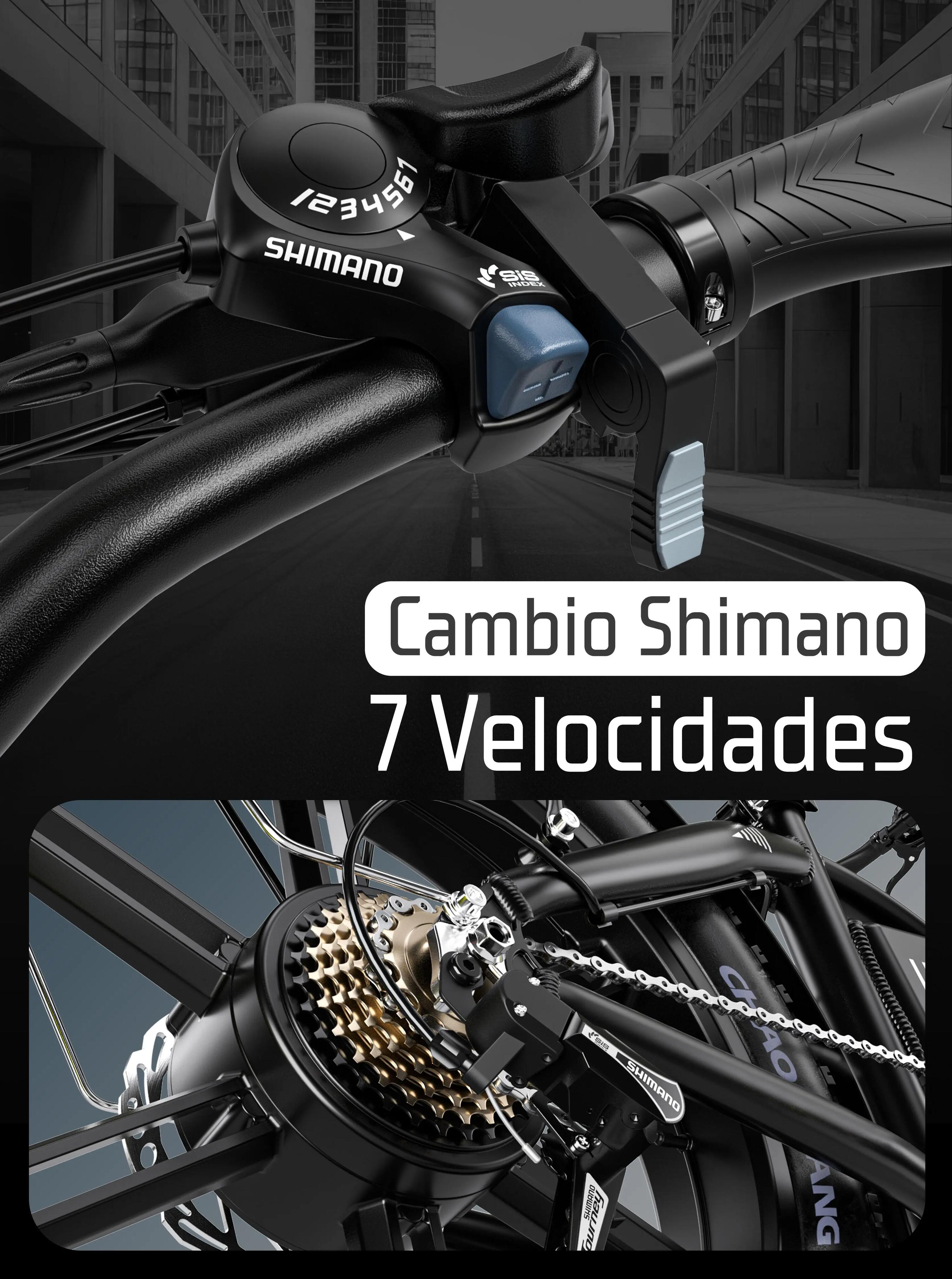 Bicicleta eléctrica plegable ZWheel Urban Flux, 250W, 55nm, 13Ah, 100km, verde 7/10