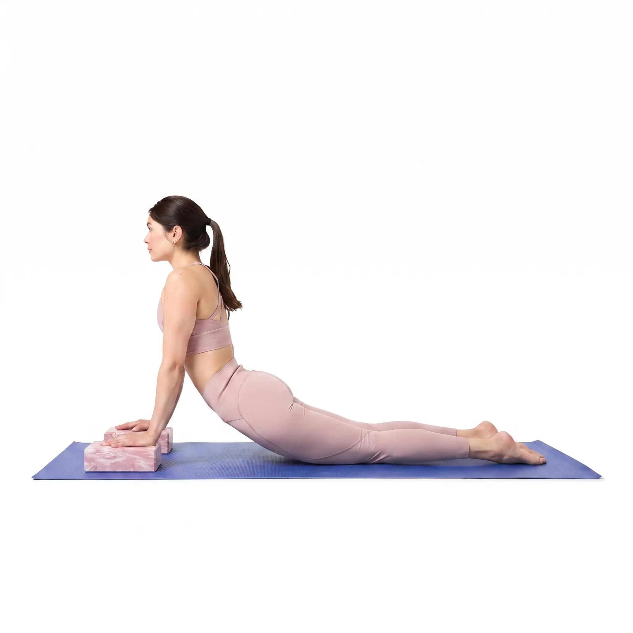 Bloco de Yoga INDIGO 22,8*15,2*7,1 cm Mármore Rosa 4/5