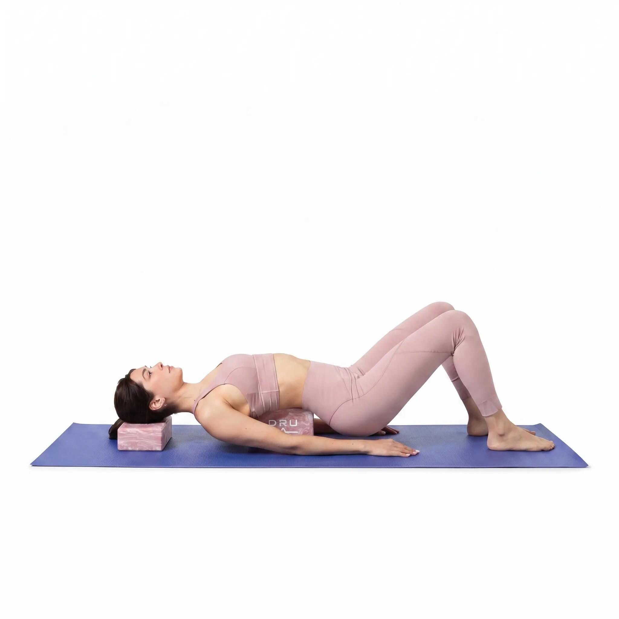 Bloco de Yoga INDIGO 22,8*15,2*7,1 cm Mármore Rosa 3/5