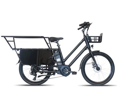 Villette le prolonge longtail transportfiets zwart