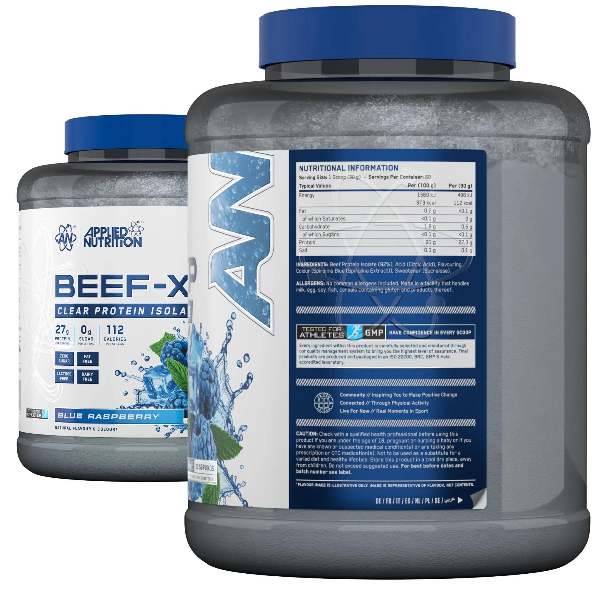 Applied Nutrition Beef-XP (1800g) Blue Raspberry - Proteínas 7/7
