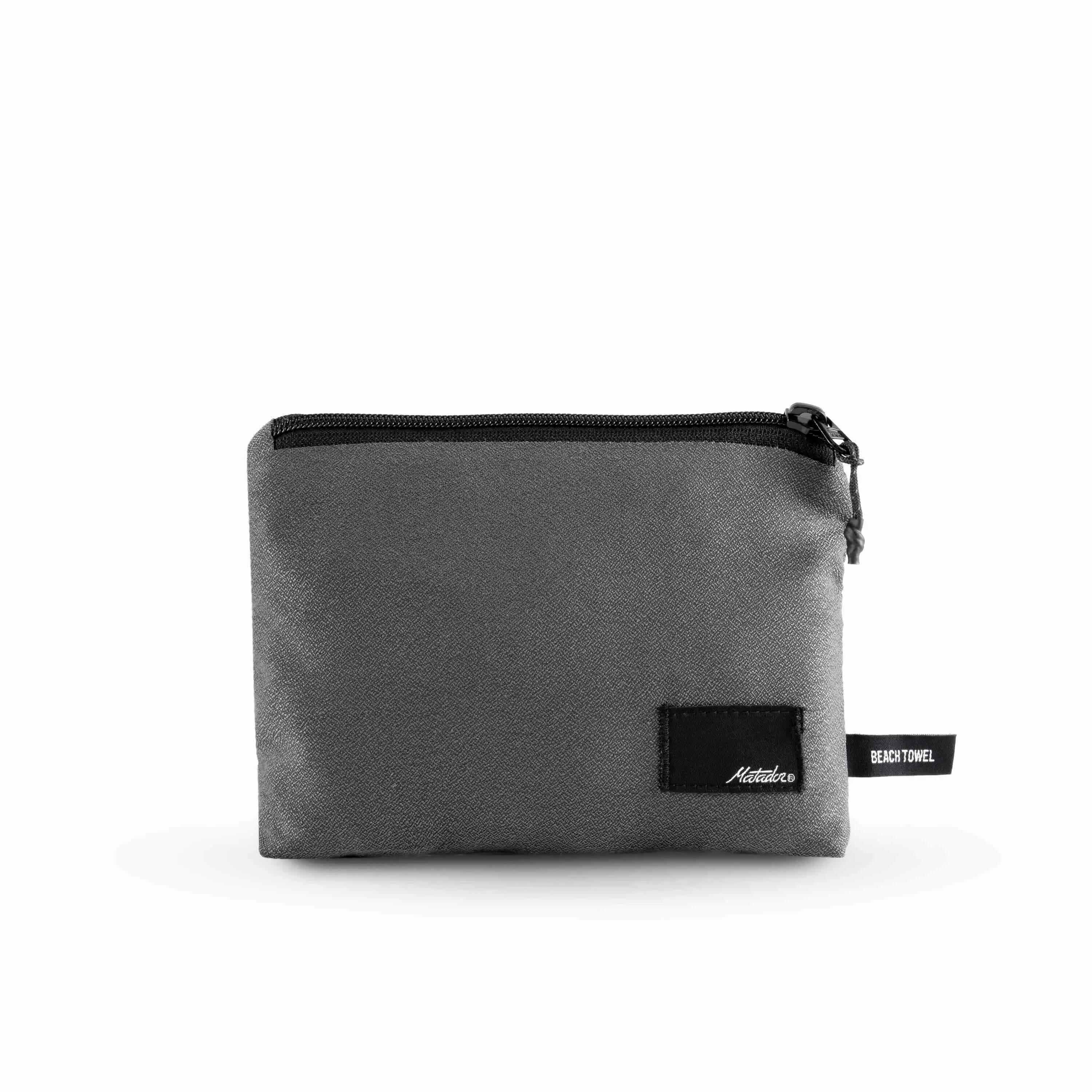 Matador NanoDry Packable Beach Towel Charcoal 2/3