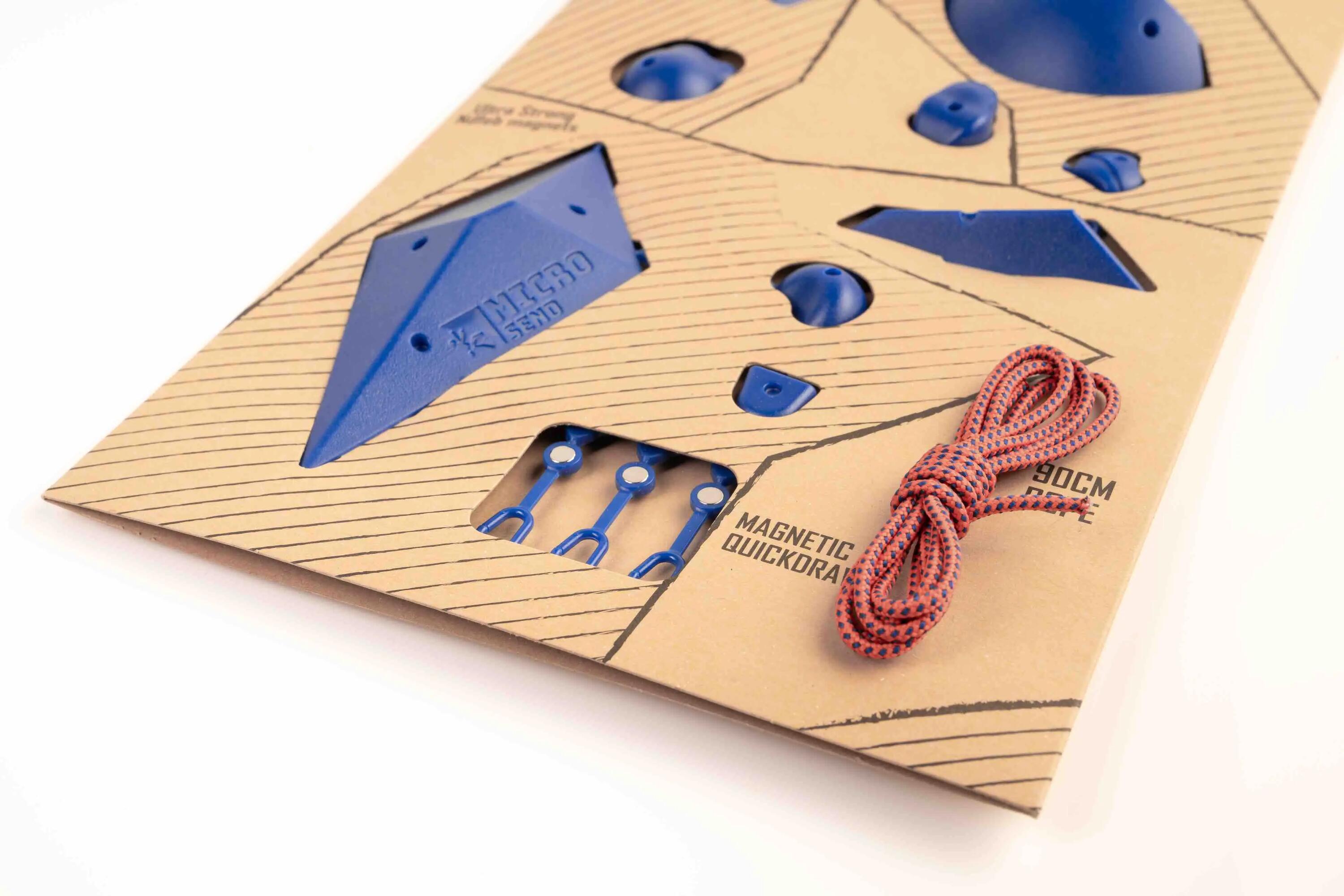 Matador MicroSend magnetisches Mini-Klettergriff-Set blau 3/7