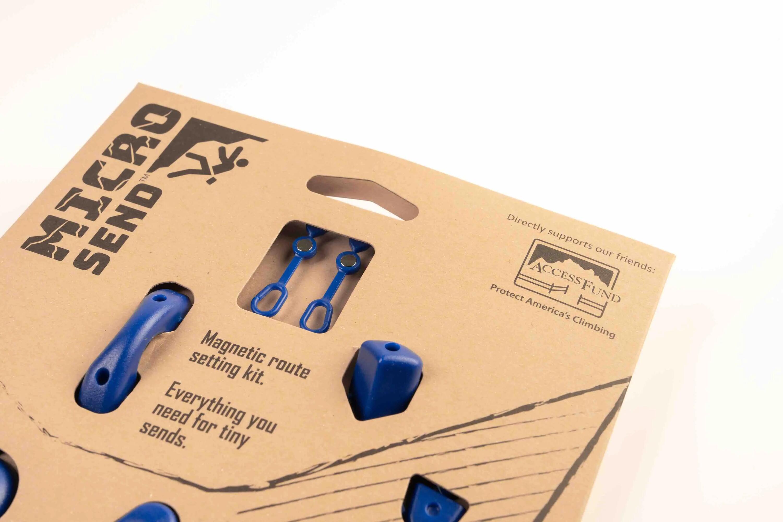 Matador MicroSend magnetisches Mini-Klettergriff-Set blau 2/7