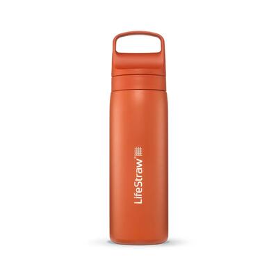 Lifestraw go 2.0 waterfles met filter - roestvrijstaal - 500ml - lichtblauw