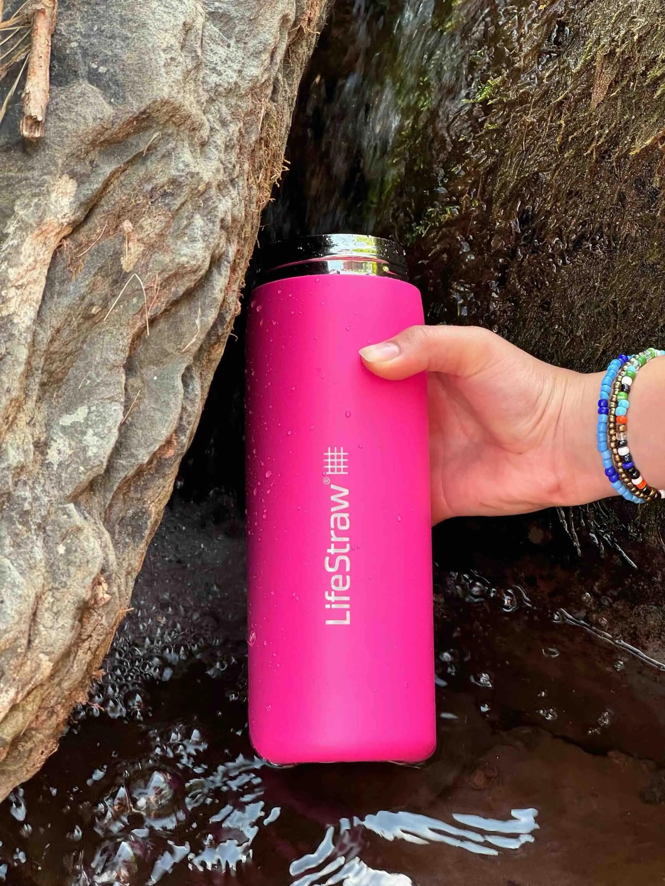 LifeStraw Go Steel 500 ml Filterflasche - orchid pink 3/7