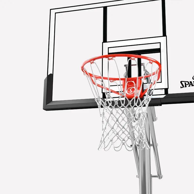 Kosz do koszykówki SPALDING TF Silver na regulowanym stojaku od 2,28m do 3,05m 3/5