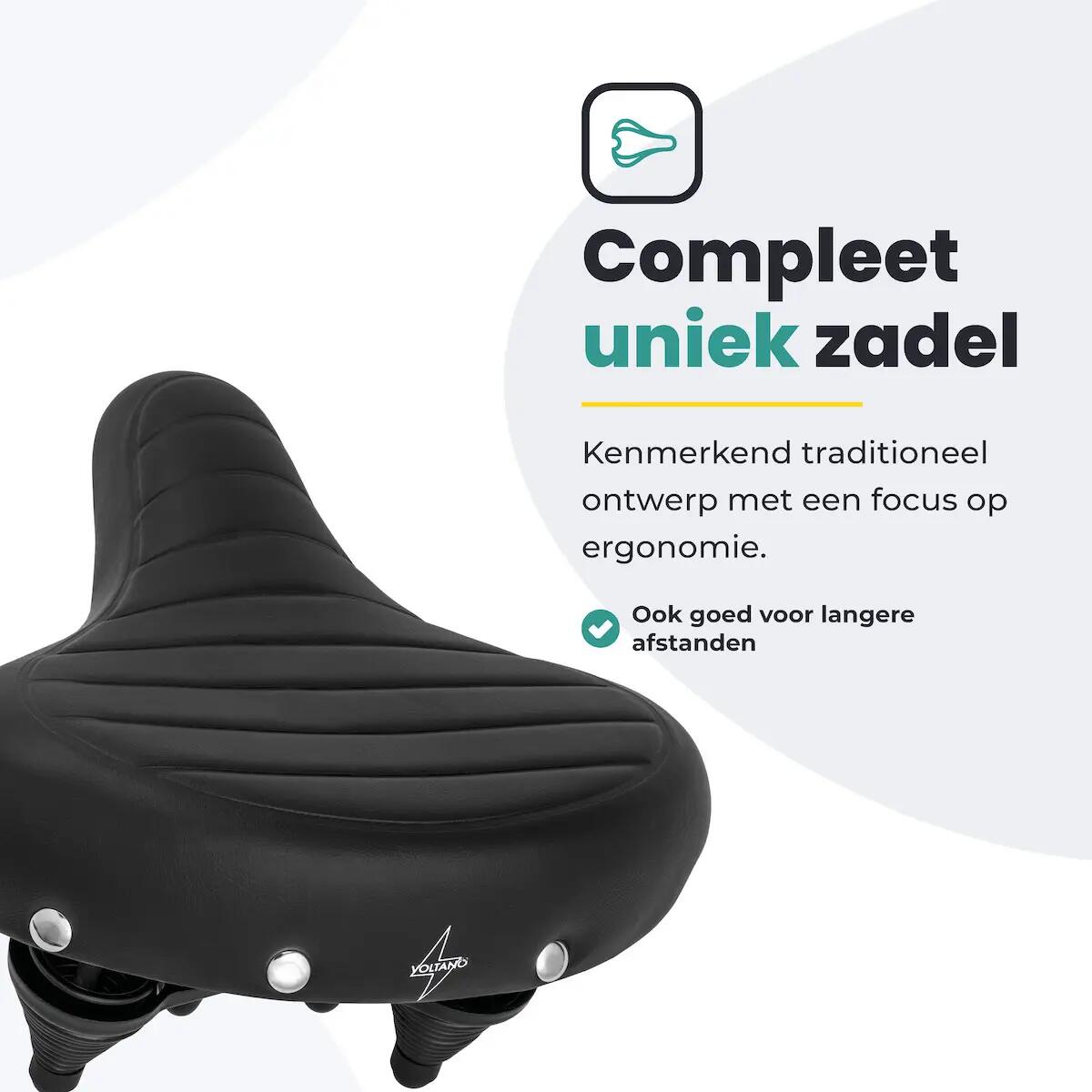 Voltano Drifter Fietszadel - Zwart -   Zadelstrop 7/7