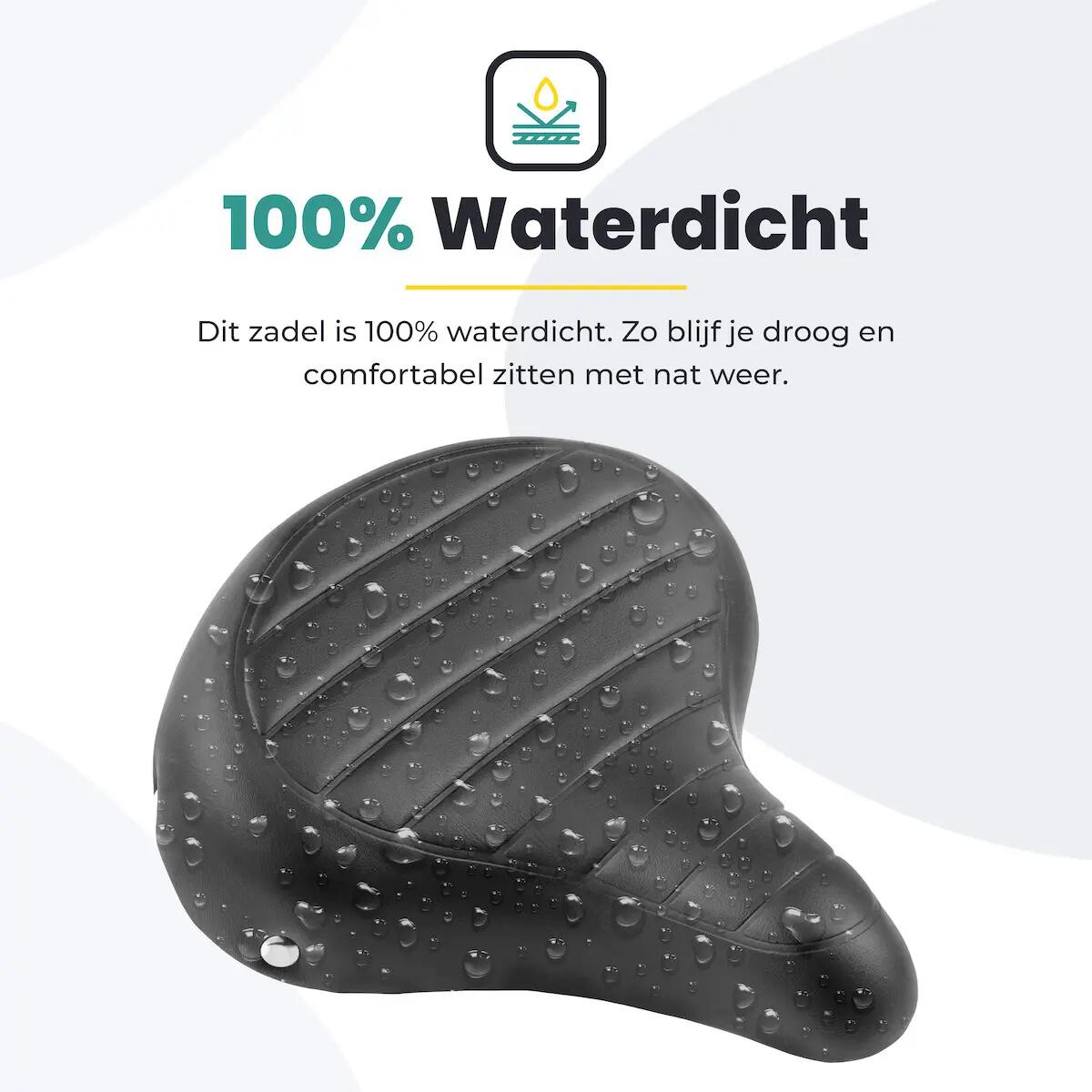 Voltano Drifter Fietszadel - Zwart -   Zadelstrop 5/7