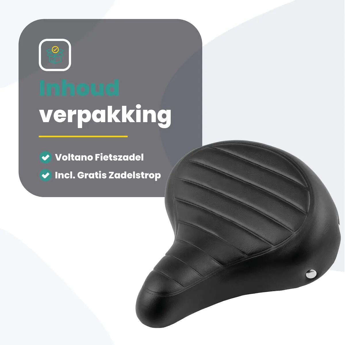 Voltano Drifter Fietszadel - Zwart -   Zadelstrop 3/7