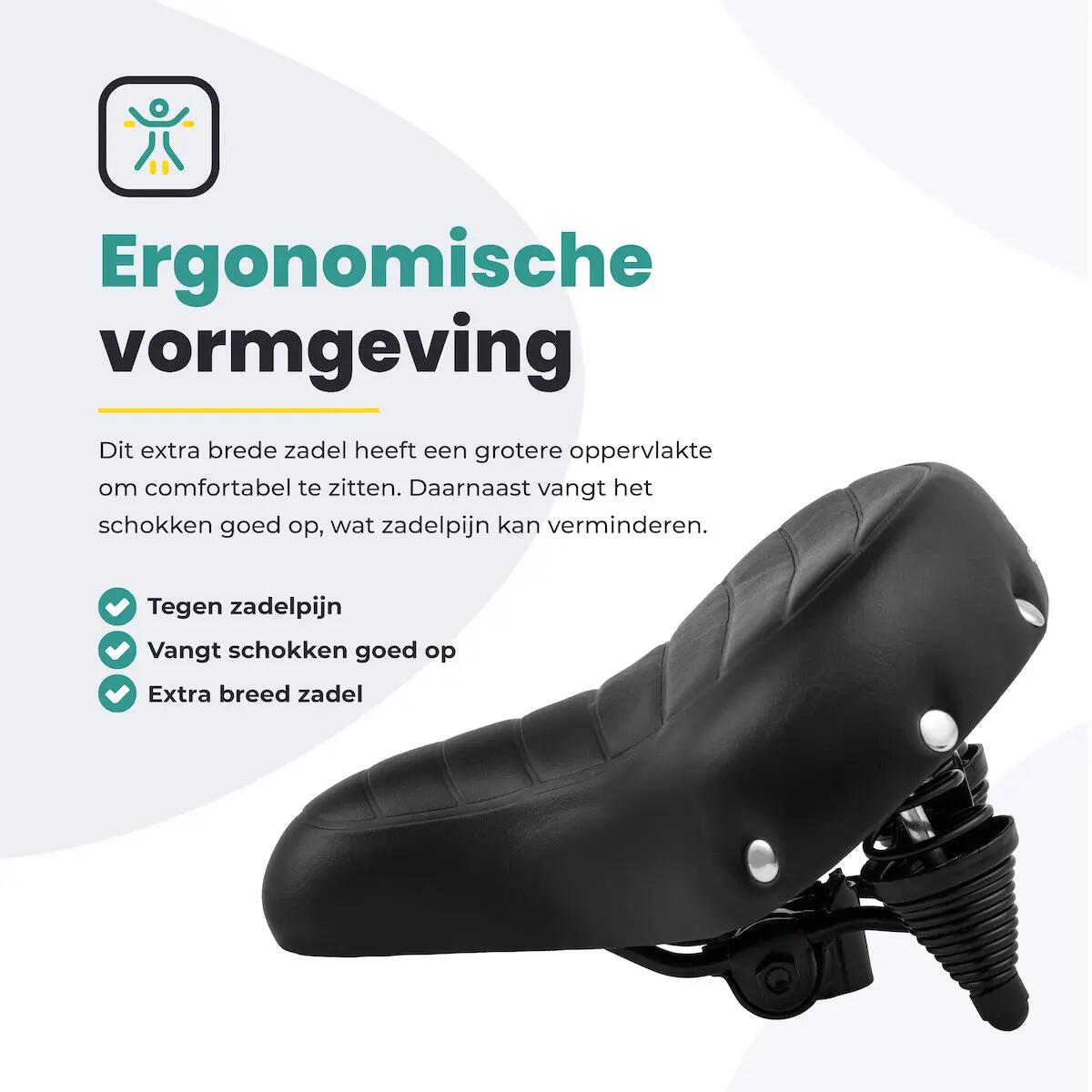 Voltano Drifter Fietszadel - Zwart -   Zadelstrop 2/7