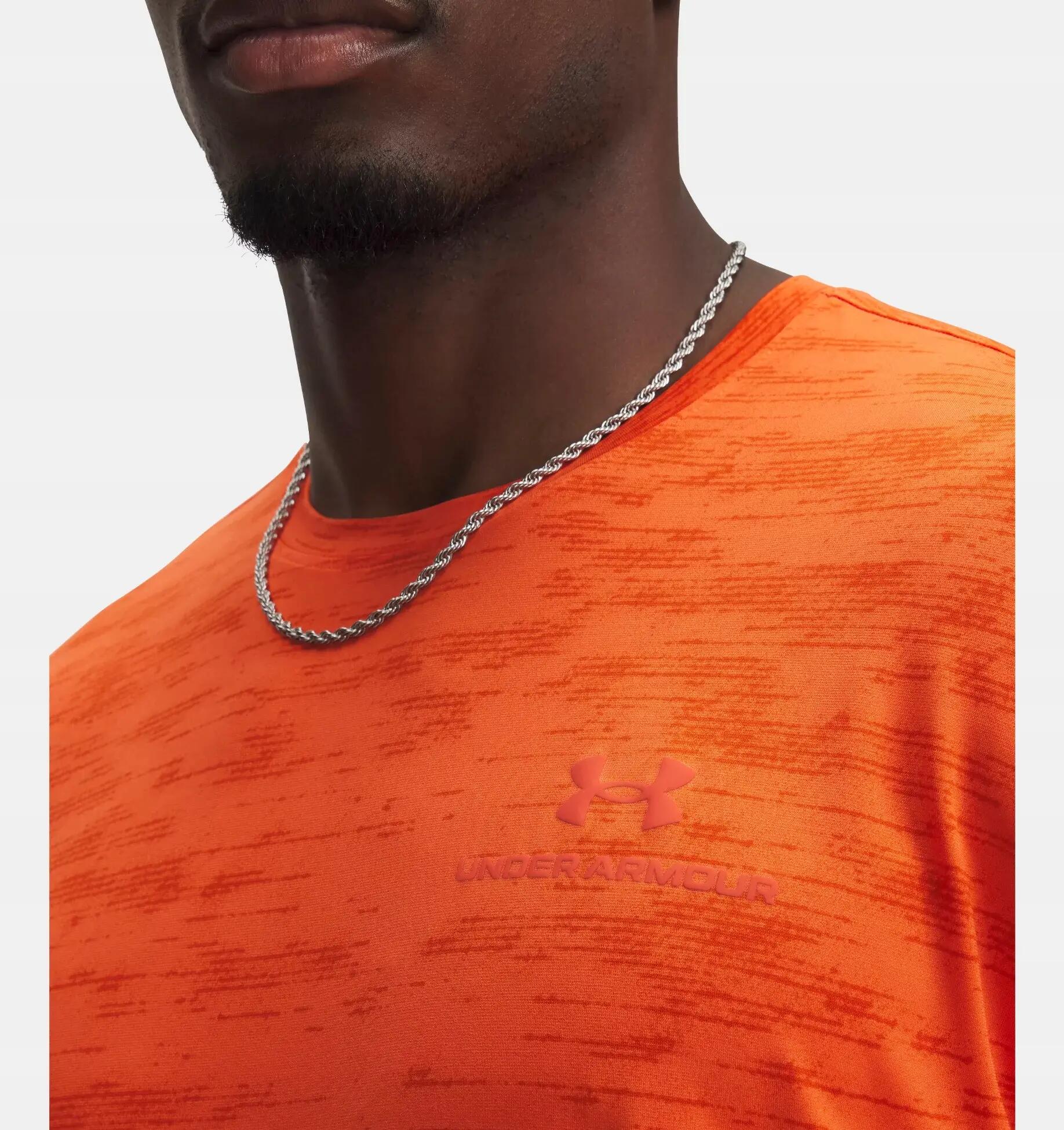 Vanish Tshirt met ronde hals voor heren (Oranje) 4/4