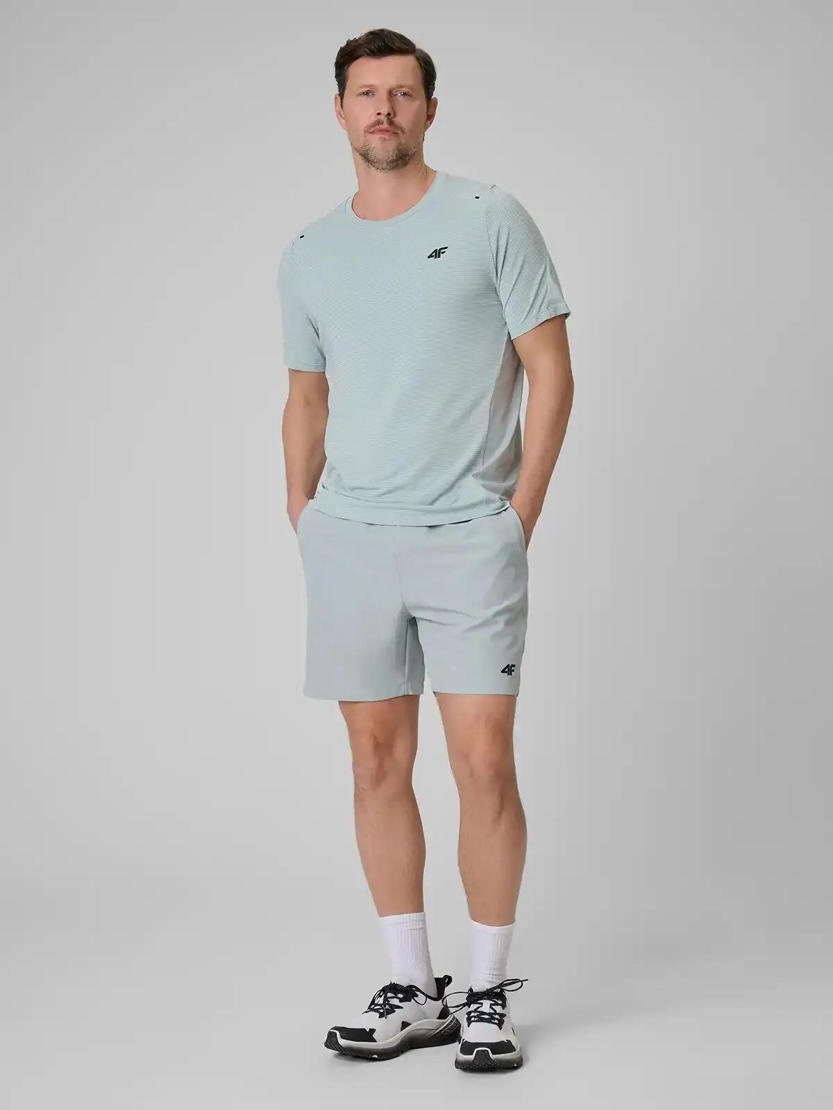 KOSZULKA ROWEROWA 4F T-SHIRT MĘSKI TRENINGOWY SZYBKOSCHNĄCY 7/9