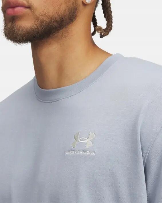 T-SHIRT MĘSKI OVERSIZE UNDER ARMOUR M LOGO EMB 3/4