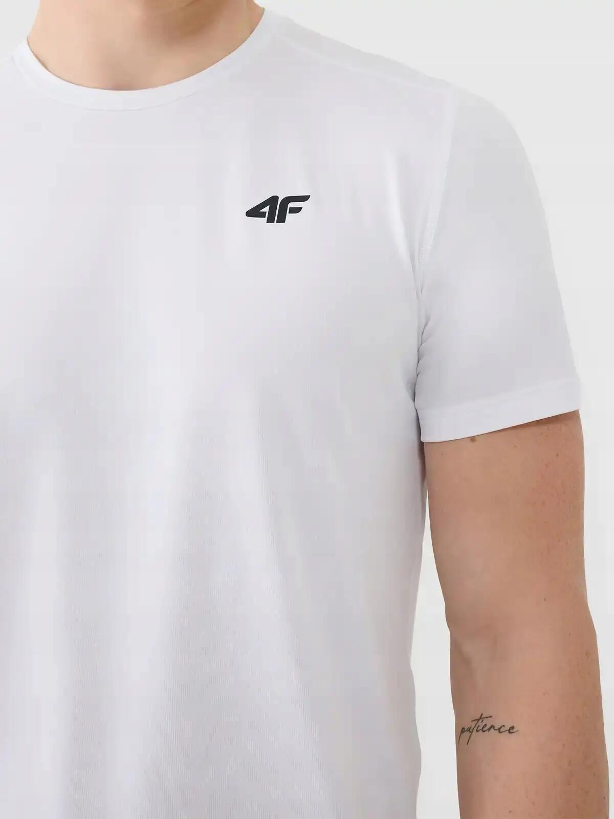 T-SHIRT MĘSKI 4F KOSZULKA TRENINGOWA SZYBKOSCHNĄCA 5/8