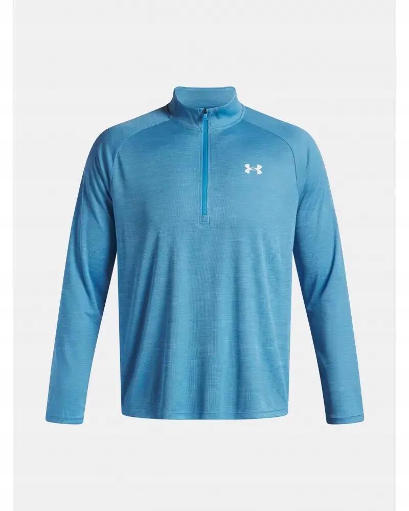 Koszulka męska z długim rękawem UA Tech Textured 1/2 Zip 1382797-453 3XL 3/4