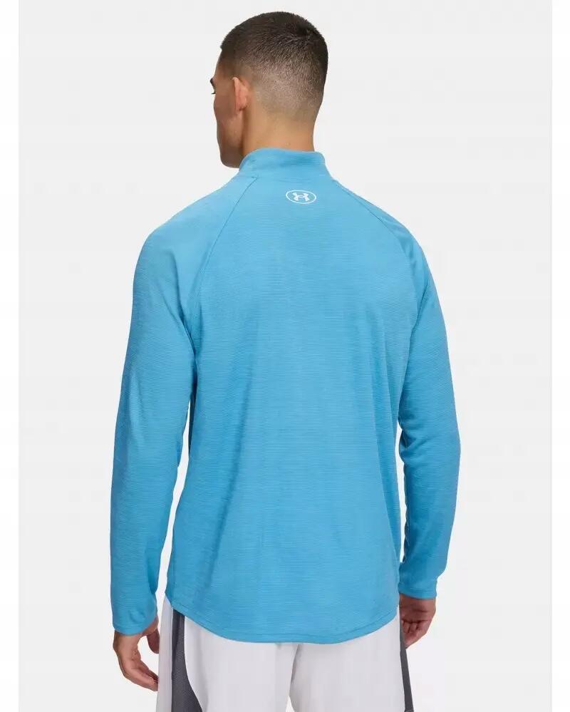 Koszulka męska z długim rękawem UA Tech Textured 1/2 Zip 1382797-453 3XL 2/4