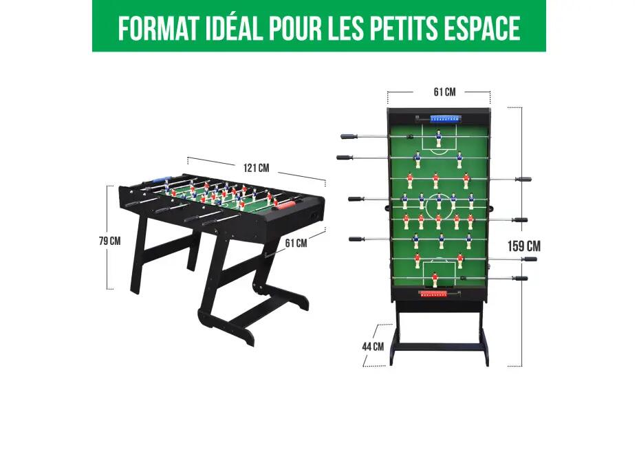 Baby foot Zizou pliable noir 4/7