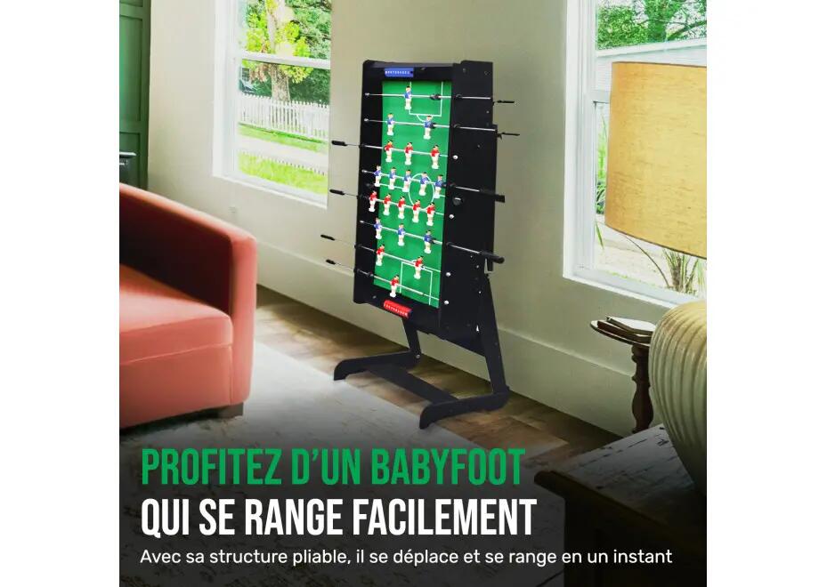 Baby foot Zizou pliable noir 2/7