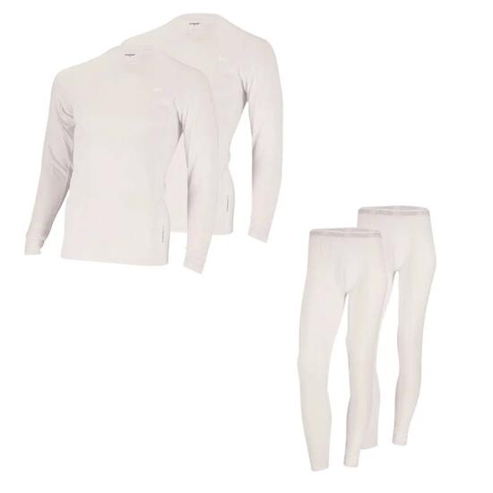 Sous-vêtement thermique pour homme. Comprend 4 pantalons et 4 t-shirts.