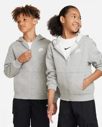 Nike Kinder Sweatjacke Big Kids Club Fleece FZ Hoodie FD3004