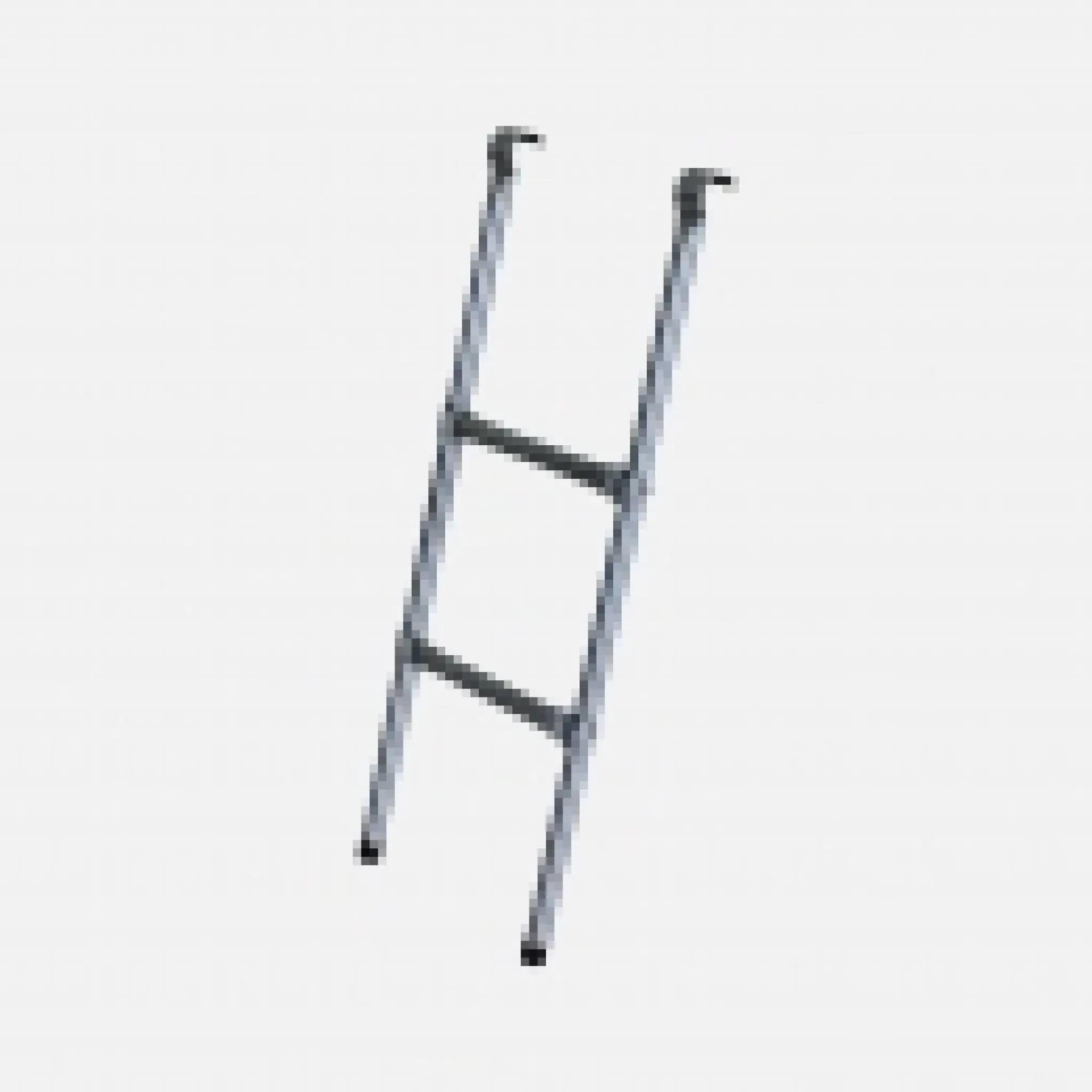Leiter für Trampolin von 305 bis 430 cm Durchmesser Aus Stahl Qualität PRO. 2/2