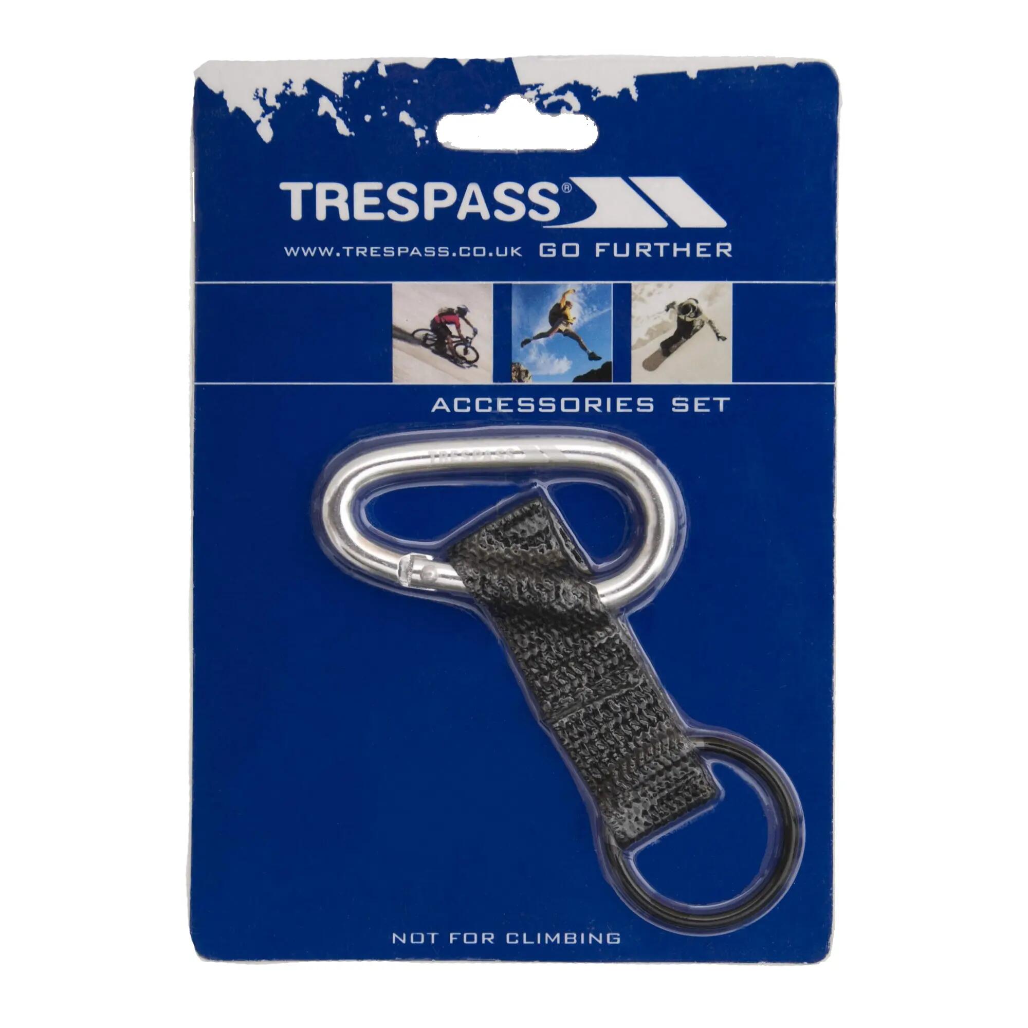 Trespass Affix 6mm Carabineer With Strap And Rubber Ring