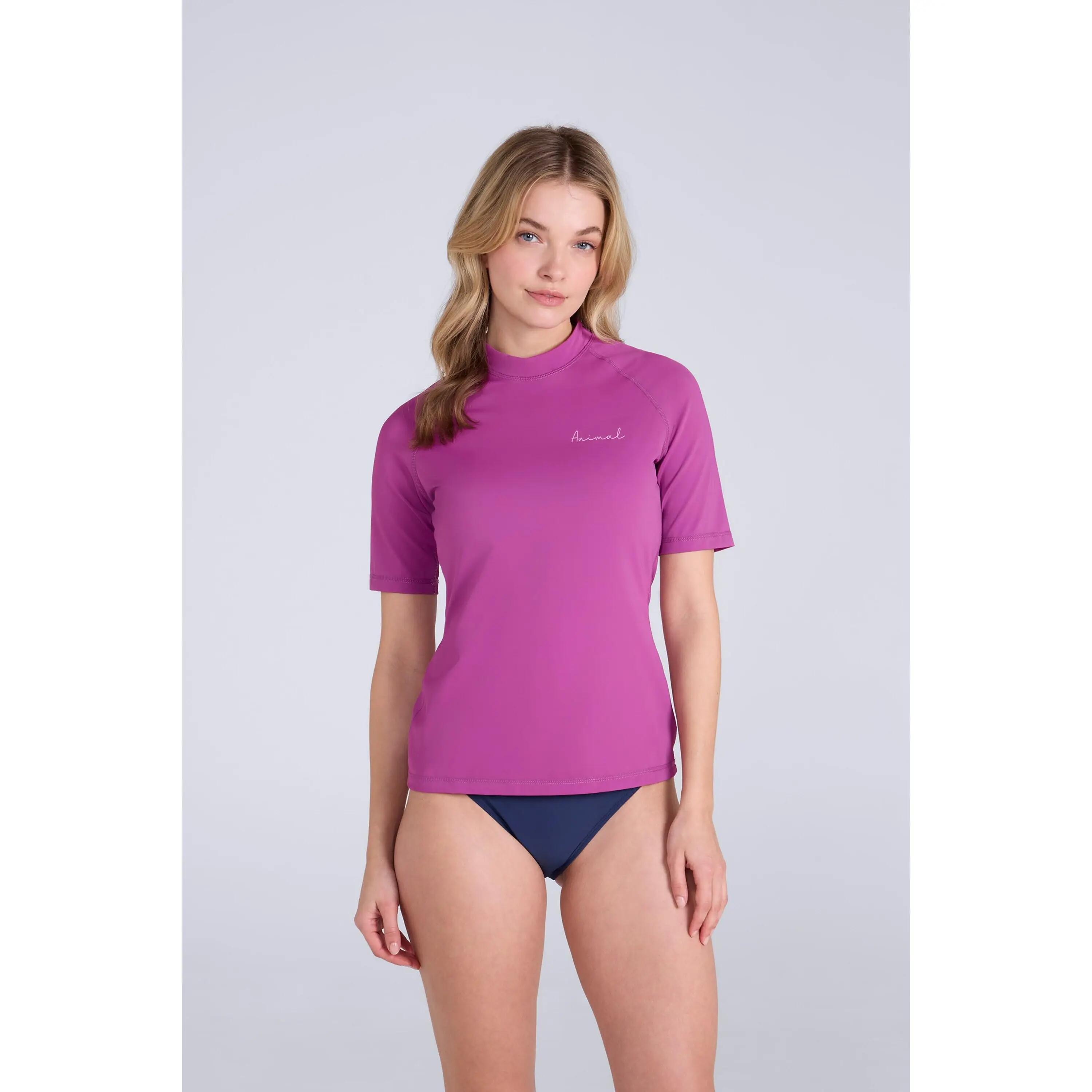 Animal Womens/Ladies Daisy Logo Recycled Rash Guard
