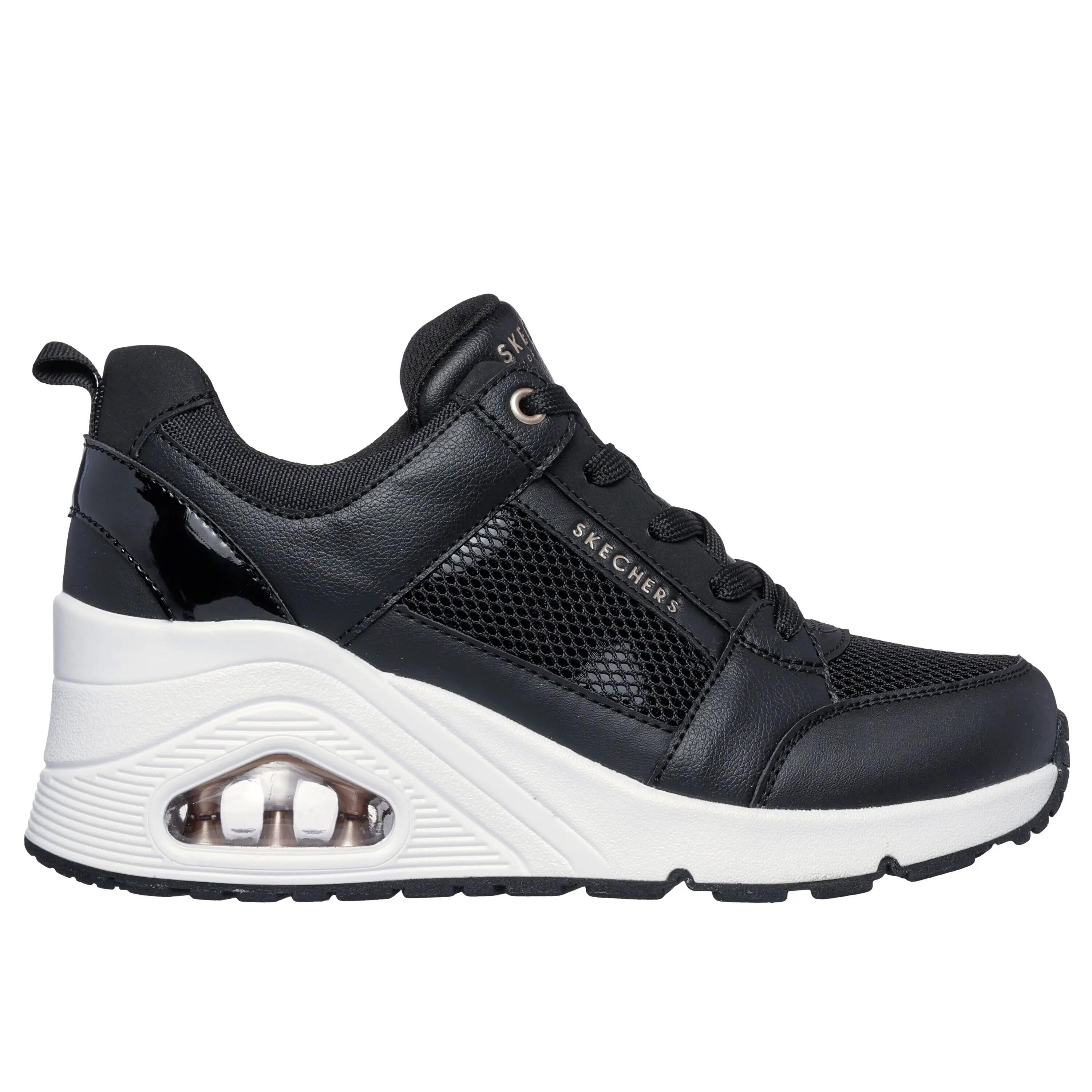 Sneaker Donna   Uno wedge nero 177526 BLK 4/4