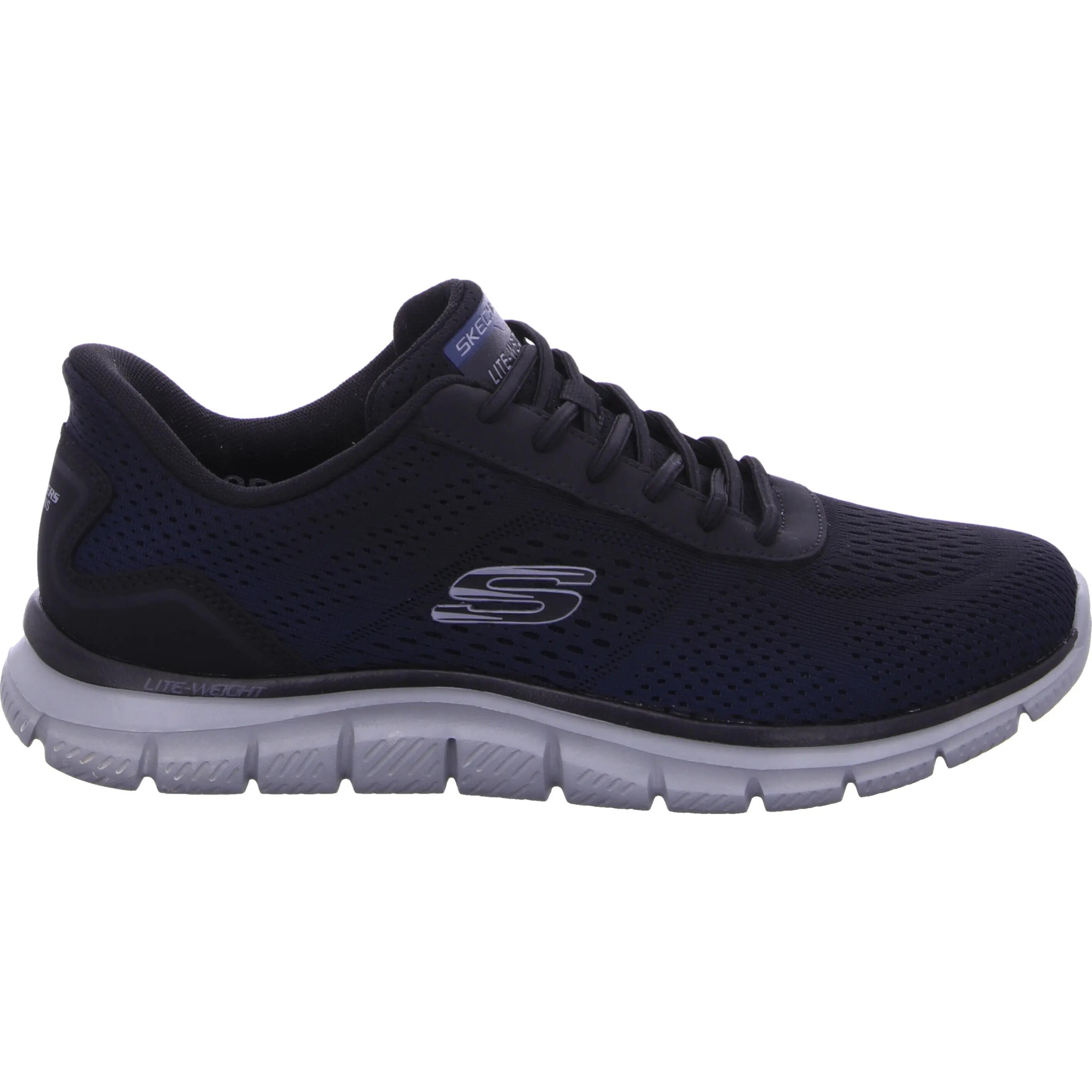 Skechers Herren Track Revno Slip Ins Sneaker Blue Black 4/5