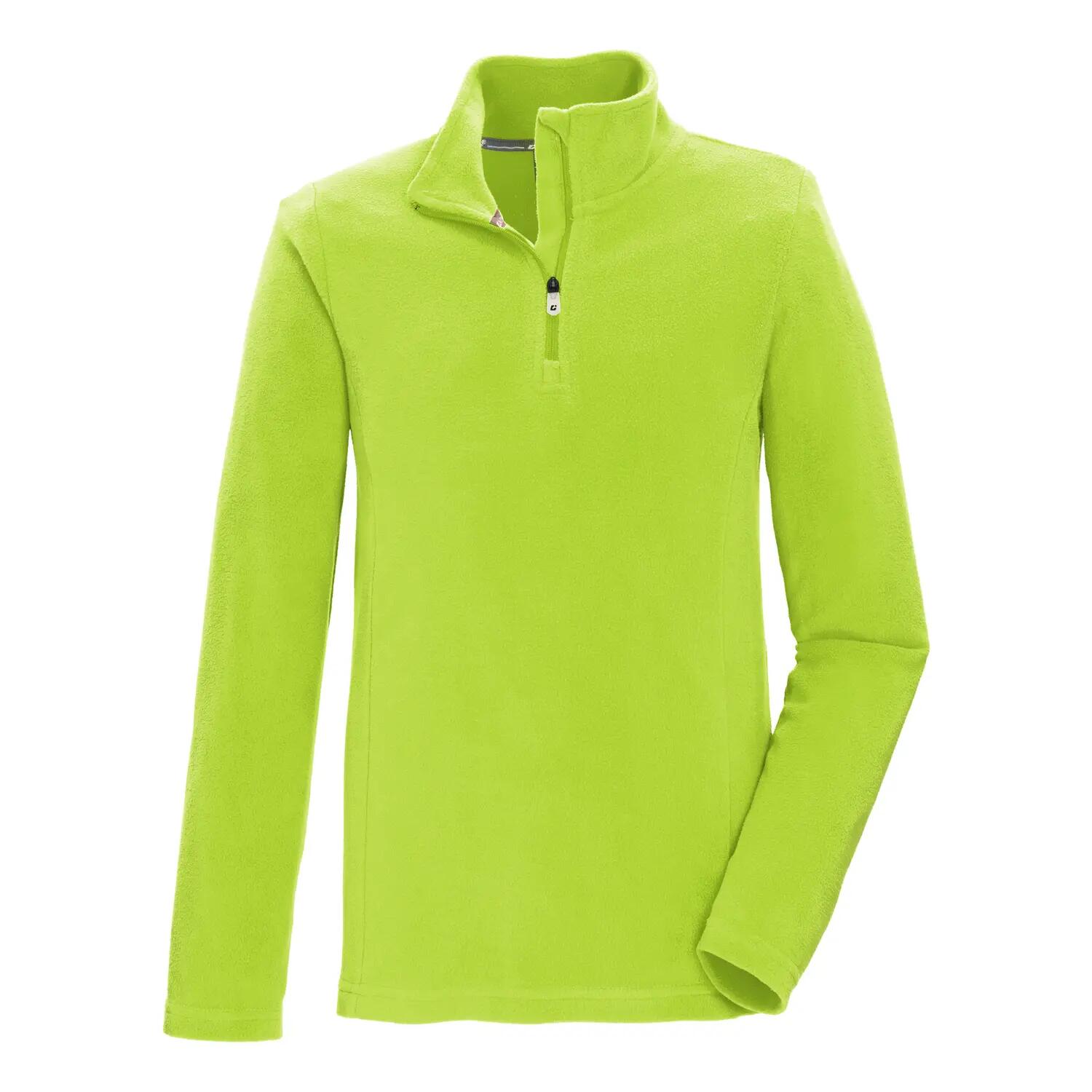 Kinder Fleeceshirt Fleeceshirt mit Stehkragen 1/2