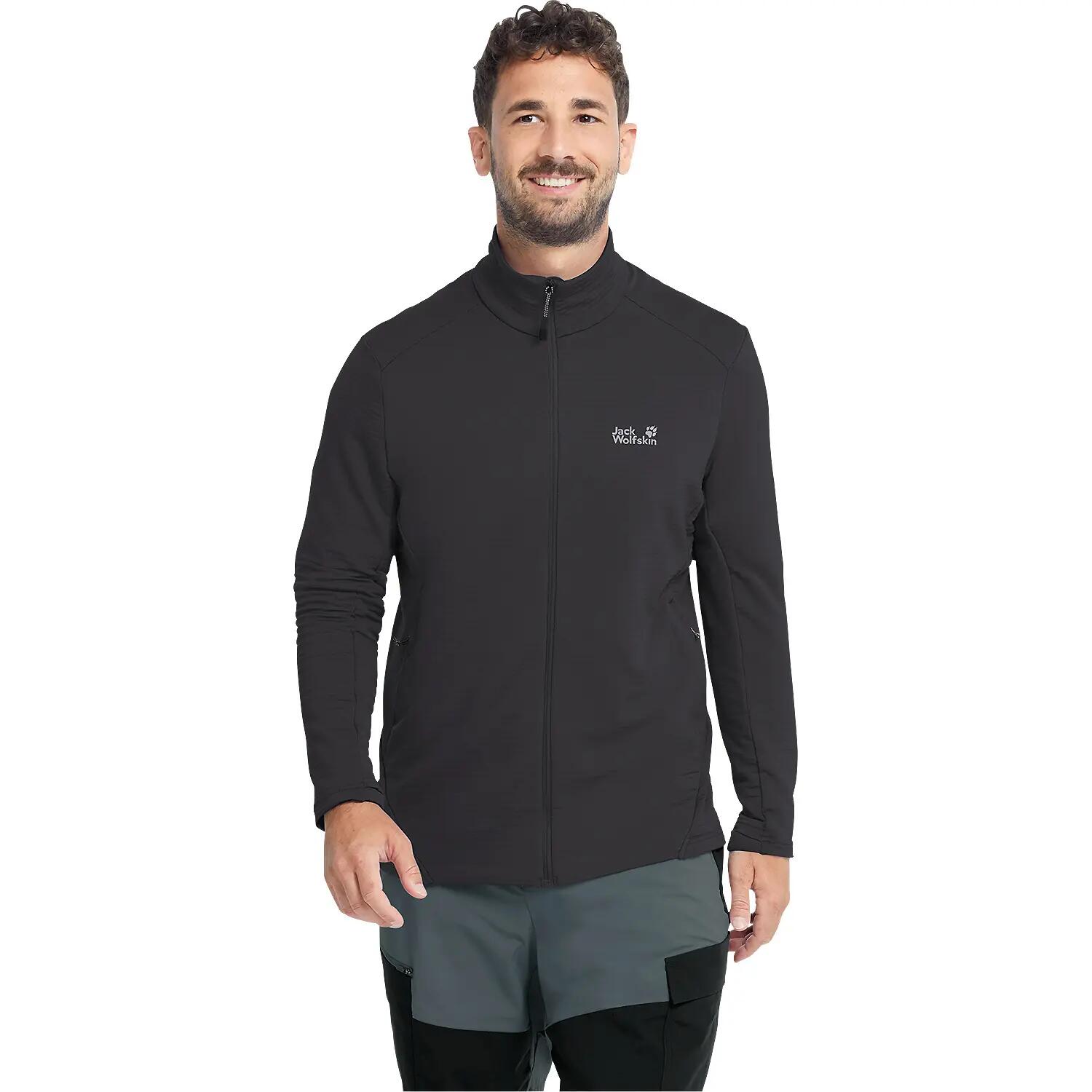 Heren trekkingtrui Jack Wolfskin Litestride Full Zip 4/8