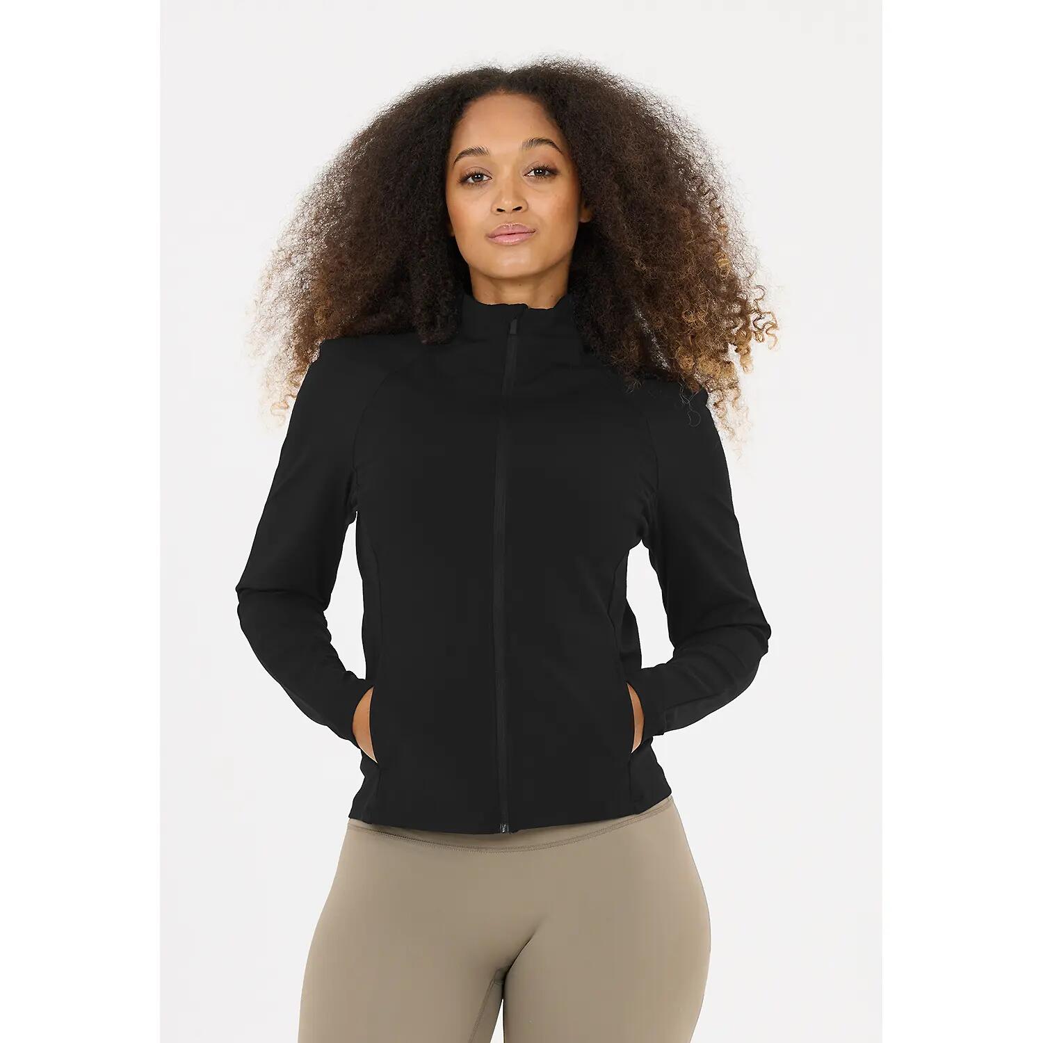 Damen Full-Zip-Pullover Athlecia Emarri 3/8