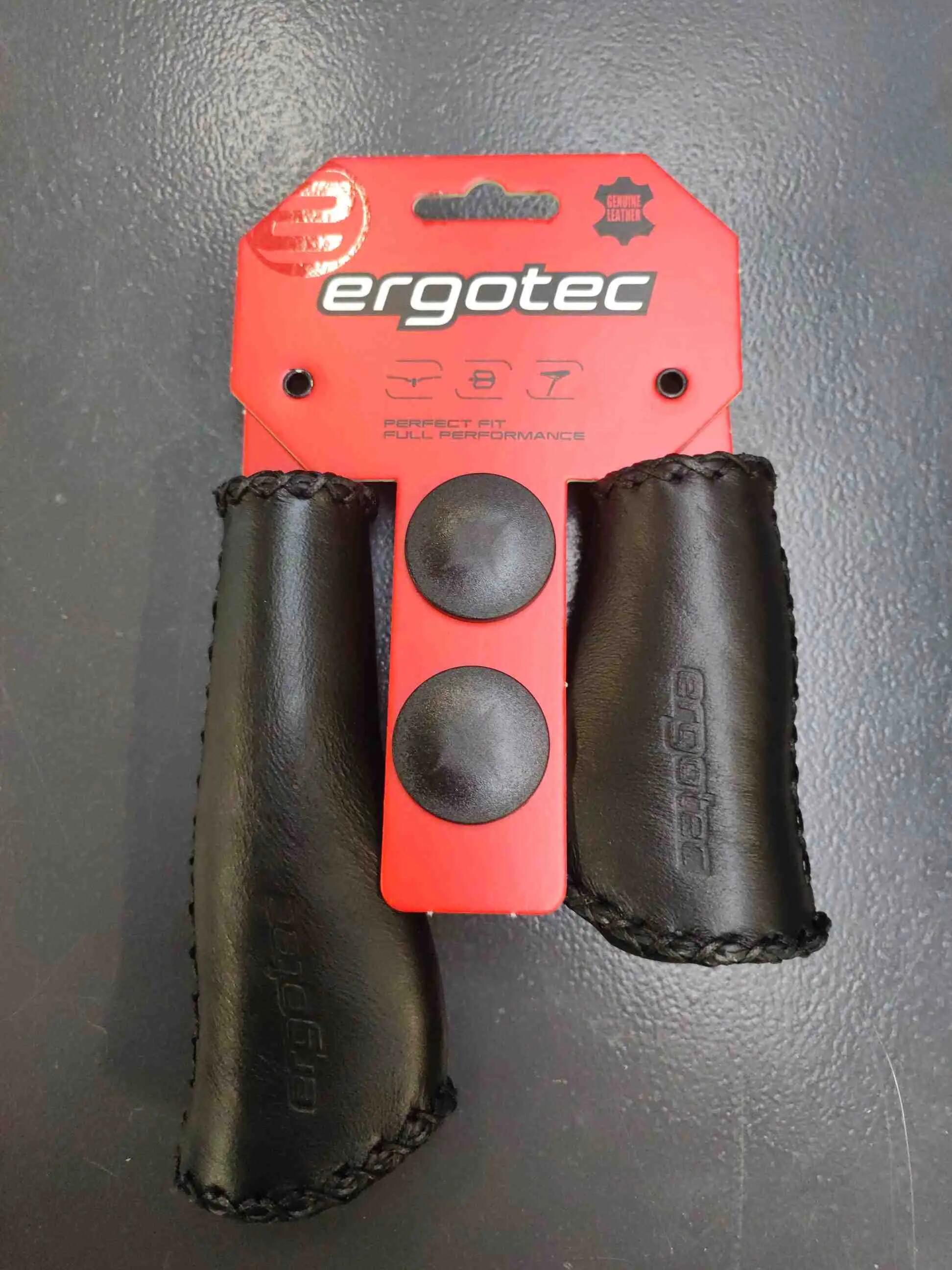 Poignée en cuir Ergotec Monaco Noir - Confort et Durabilité 6/7