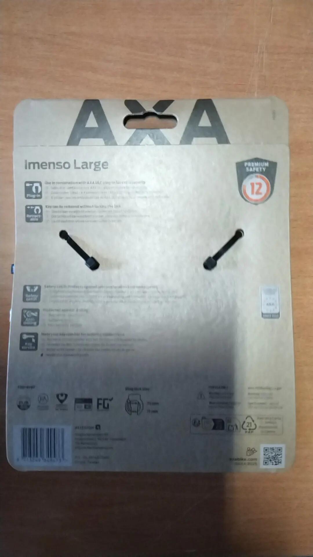 AXA Imenso L antivol cadre escamotable 75 mm noir 7/7