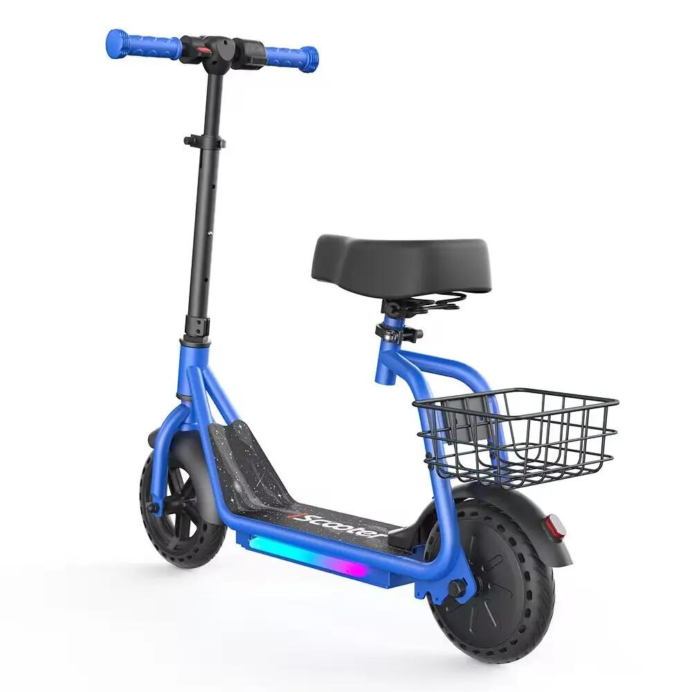 Monopattino elettrico bambini iScooter iK7 con sedile, cestino, 20 km/h 3/10