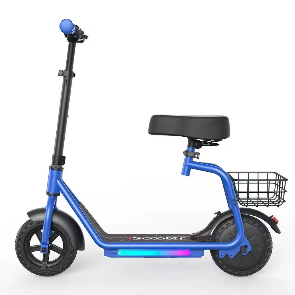 Monopattino elettrico bambini iScooter iK7 con sedile, cestino, 20 km/h 2/10