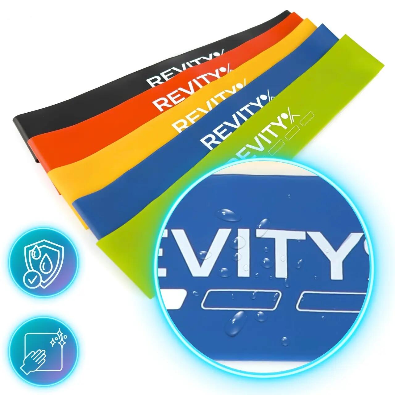 Fitness Widerstandsband-Set 5, 5–25 kg Mini Bands mit Zubehör und Trainingsplan 4/7