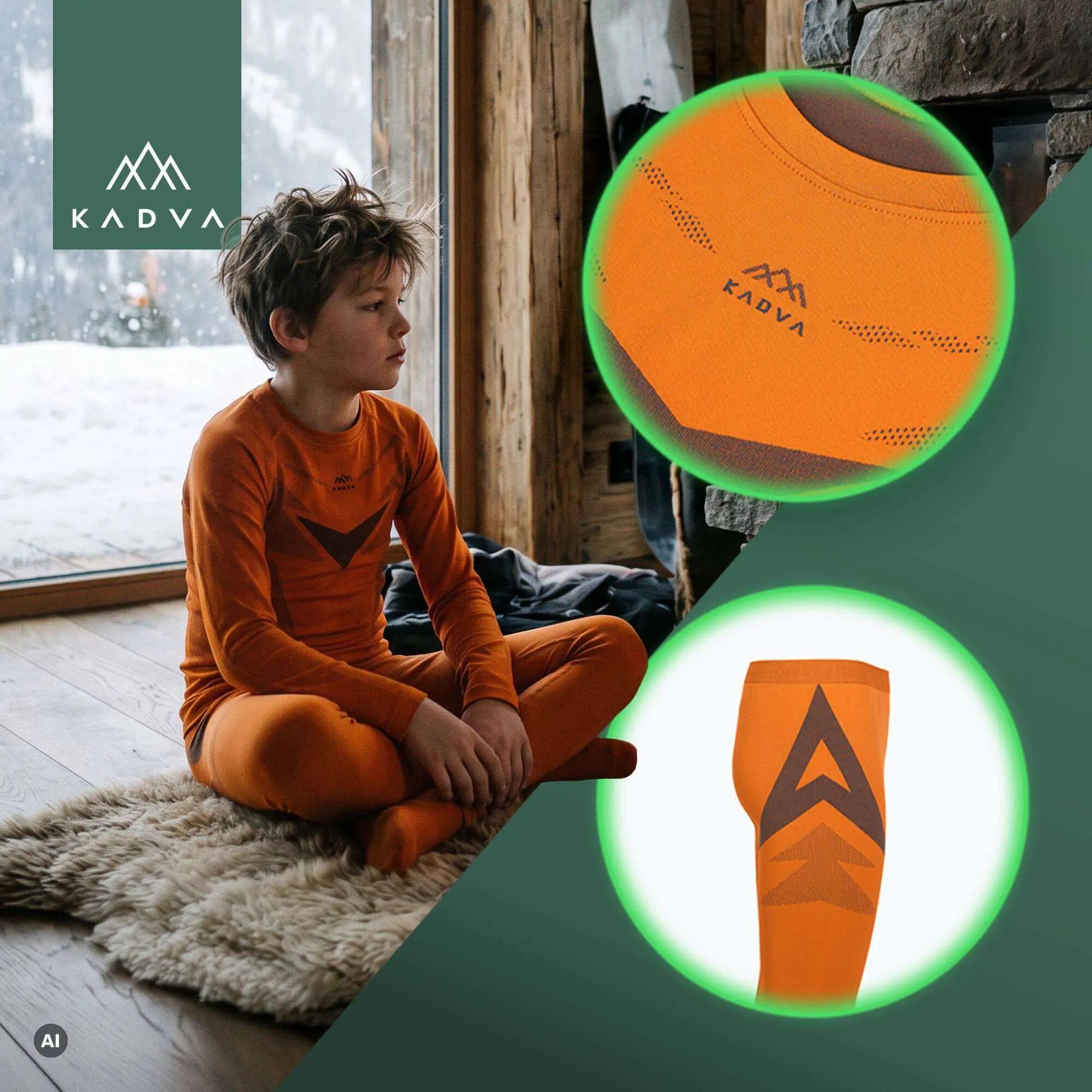 Roupa térmica para crianças KADVA ALPINESTEP THERMO LIGHT PLUS JR SET 4/7