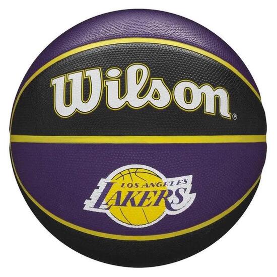 Ballon De Basket Motif/style NBA LOS ANGELES LAKERS (Noir / Violet Clair) Taille