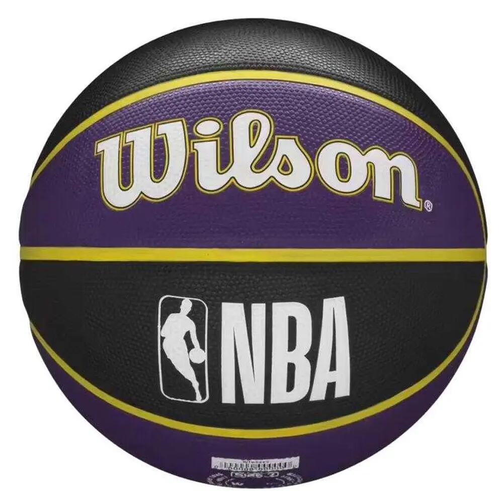 Ballon De Basket Motif/style NBA LOS ANGELES LAKERS (Noir / Violet Clair) Taille 2/3