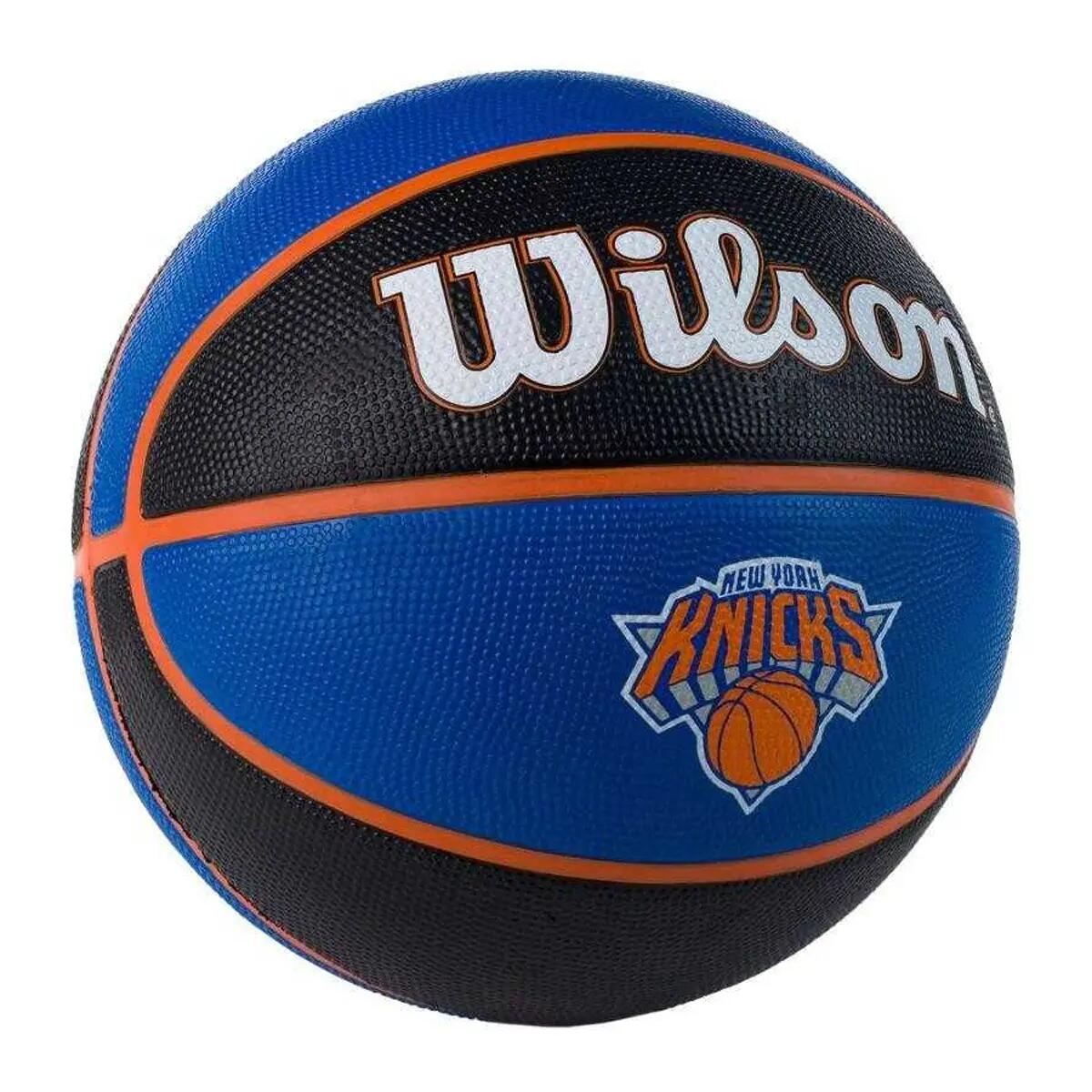 Pallacanestro Maglia New York Wilson NBA Team Nero Blu 7 3/3