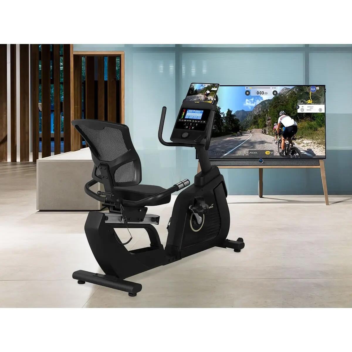 Rower stracjonarny, treningowy Cykling P14 Comfort, z wyświetlaczem LCD 4/8