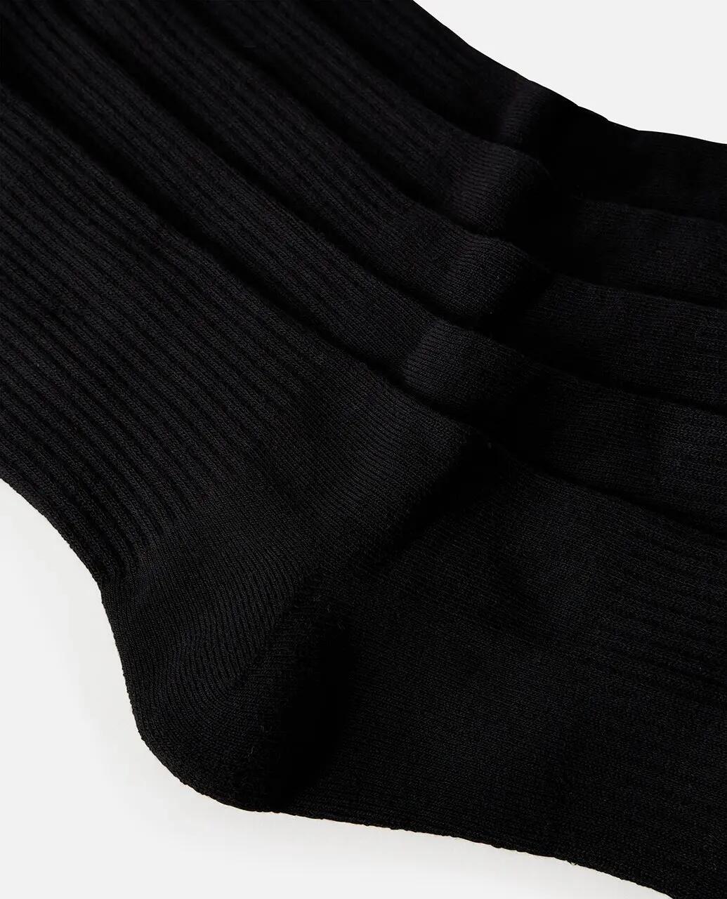 Calzini Uomo Brand Crew confezione da 5 - Black 4/4