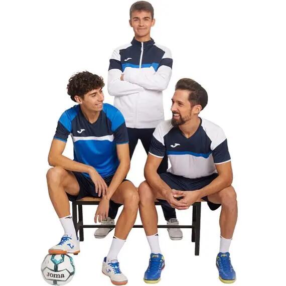 Trainingsanzug Joma Danubio III Weiß und Blau 4/4